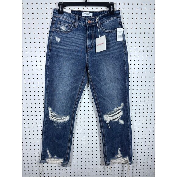 Lovervet high rise relaxed fit denim jeans size 26 - Picture 1 of 11